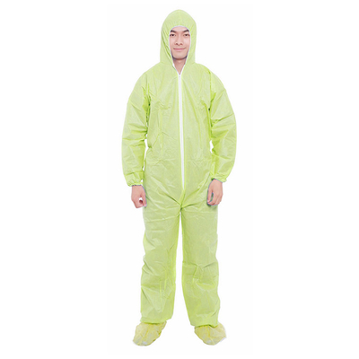 With Hood 50gsm Non Woven Coveralls Disposable Coveralls Non Woven Nylon Waterproof Coverall